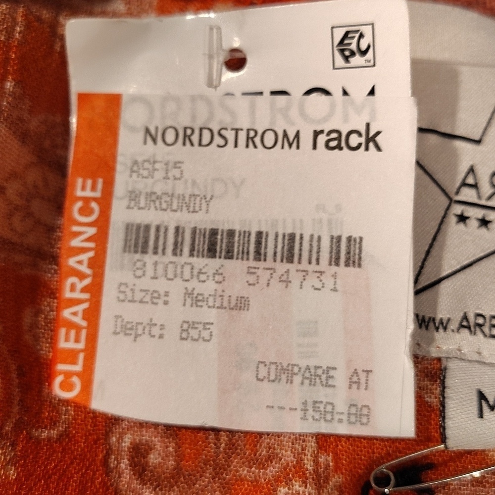 Area Stars His Mix Print Long Sleeve Dress M - Picture 14 of 15